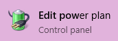 Edit power plan logo