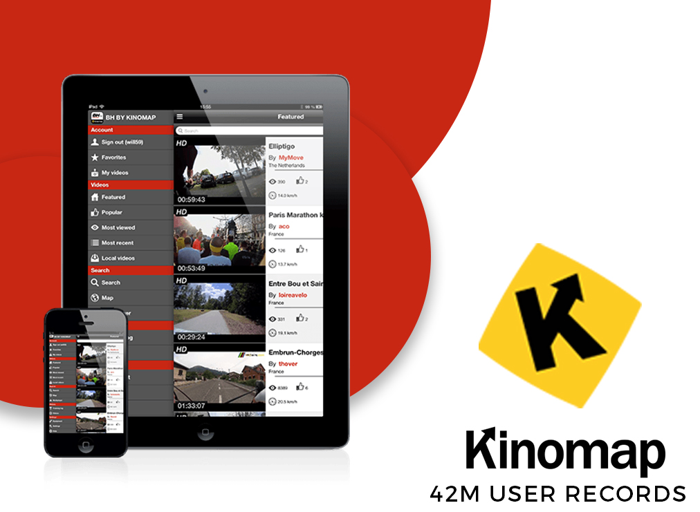 Fitness App Kinomap