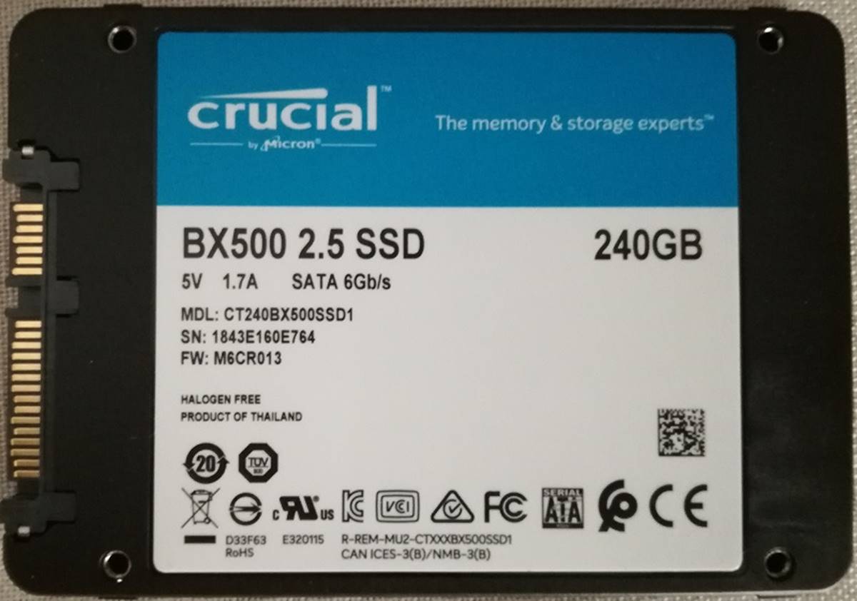 Crucial BX500 240GB SSD review