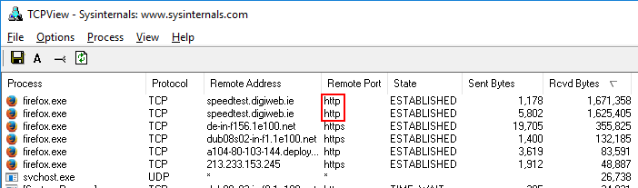 Ookla Speedtest.net uses port 80 when port 8080 is blocked